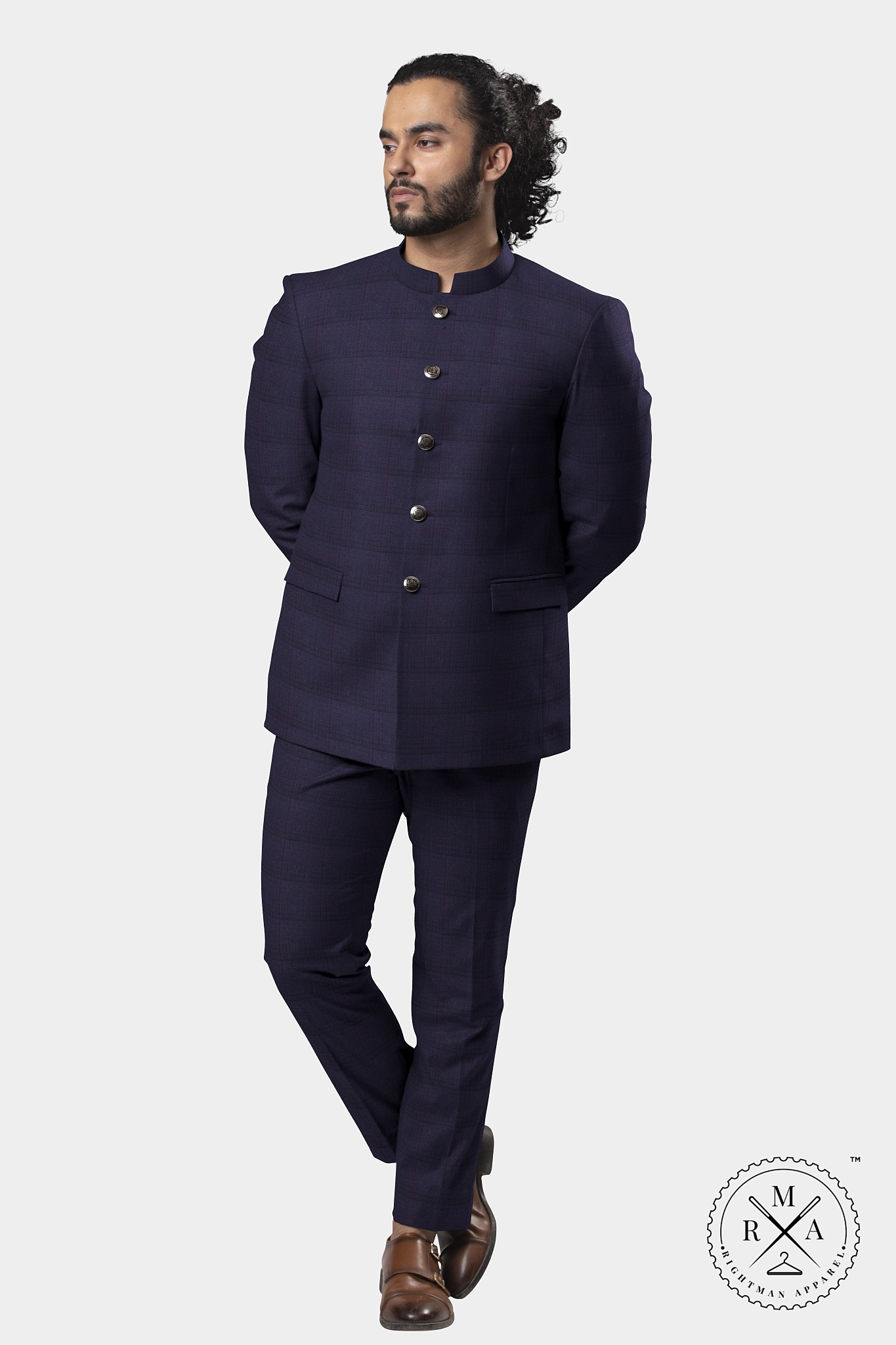 Kaleidoscope Plum Jodhpuri Suit SU244